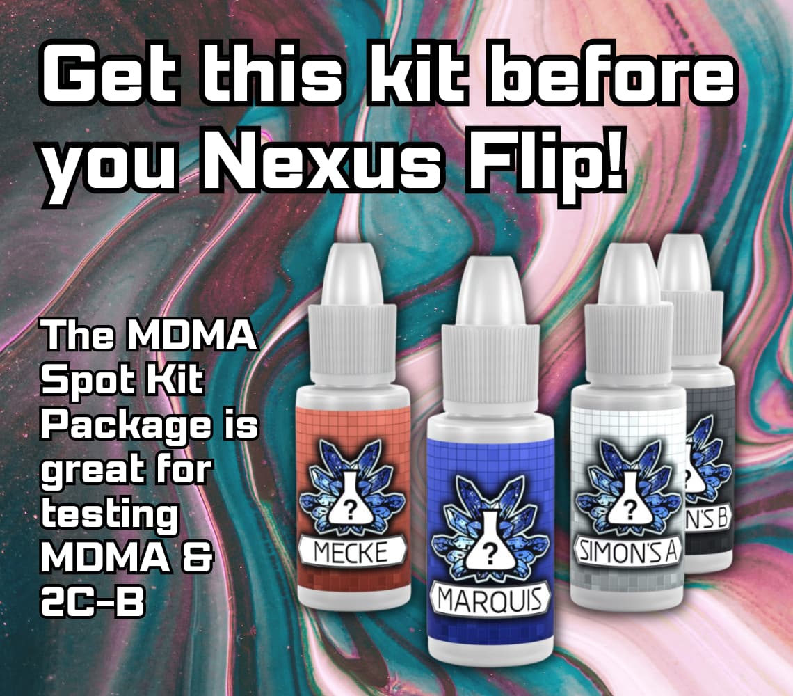 Nexus Flip Test Kit for MDMA and 2C-B