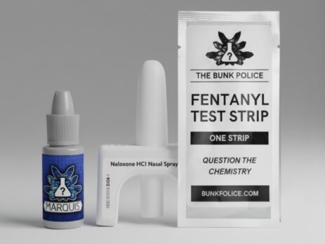 reagent test kits alongside fentanyl test strips and narcan
